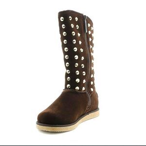 BRAND NEW SHIEKH WOMEN'S FLAT STUDDED BOOT URBAN STUDS